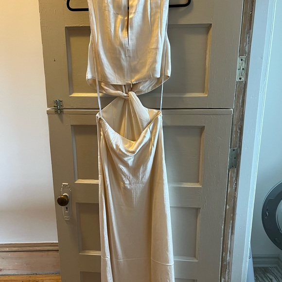 Shona Joy Twist Front Sleeveless Midi Dress - Cream, sz 4, worn once - Picture 7 of 7